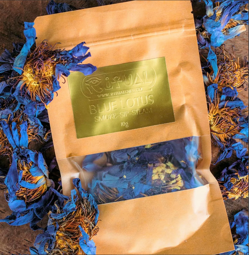 1 Paquete De Flores De Loto Azul